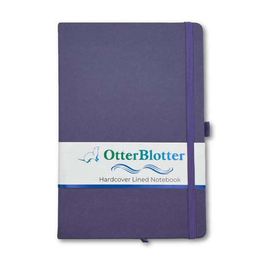 Otter Blotter - A5 Hardcover Journal - Purple - Notegeist