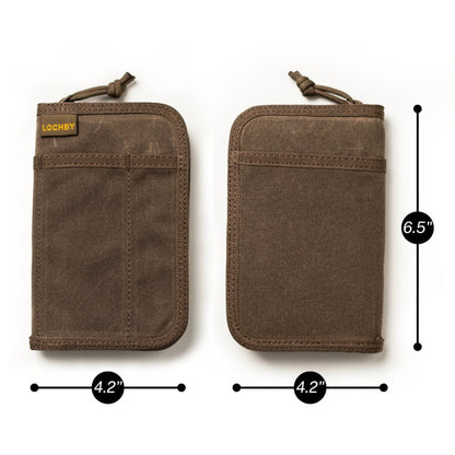 Lochby Canvas - Pocket Journal - Brown - Notegeist