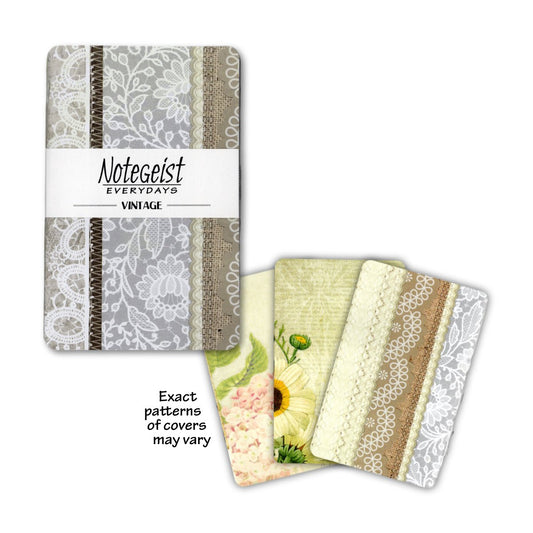 Notegeist Everydays - Pocket Notebooks - Vintage Lace - Notegeist