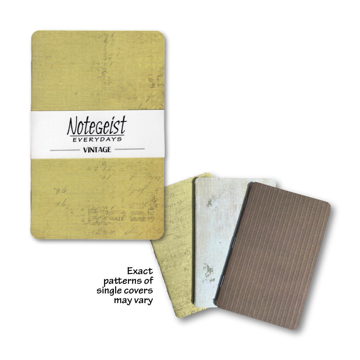 Notegeist Everydays - Pocket Notebooks - Vintage Textures - Notegeist