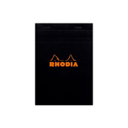 Rhodia #16 - Top-stapled A5 Notebooks - Black Graph - Notegeist