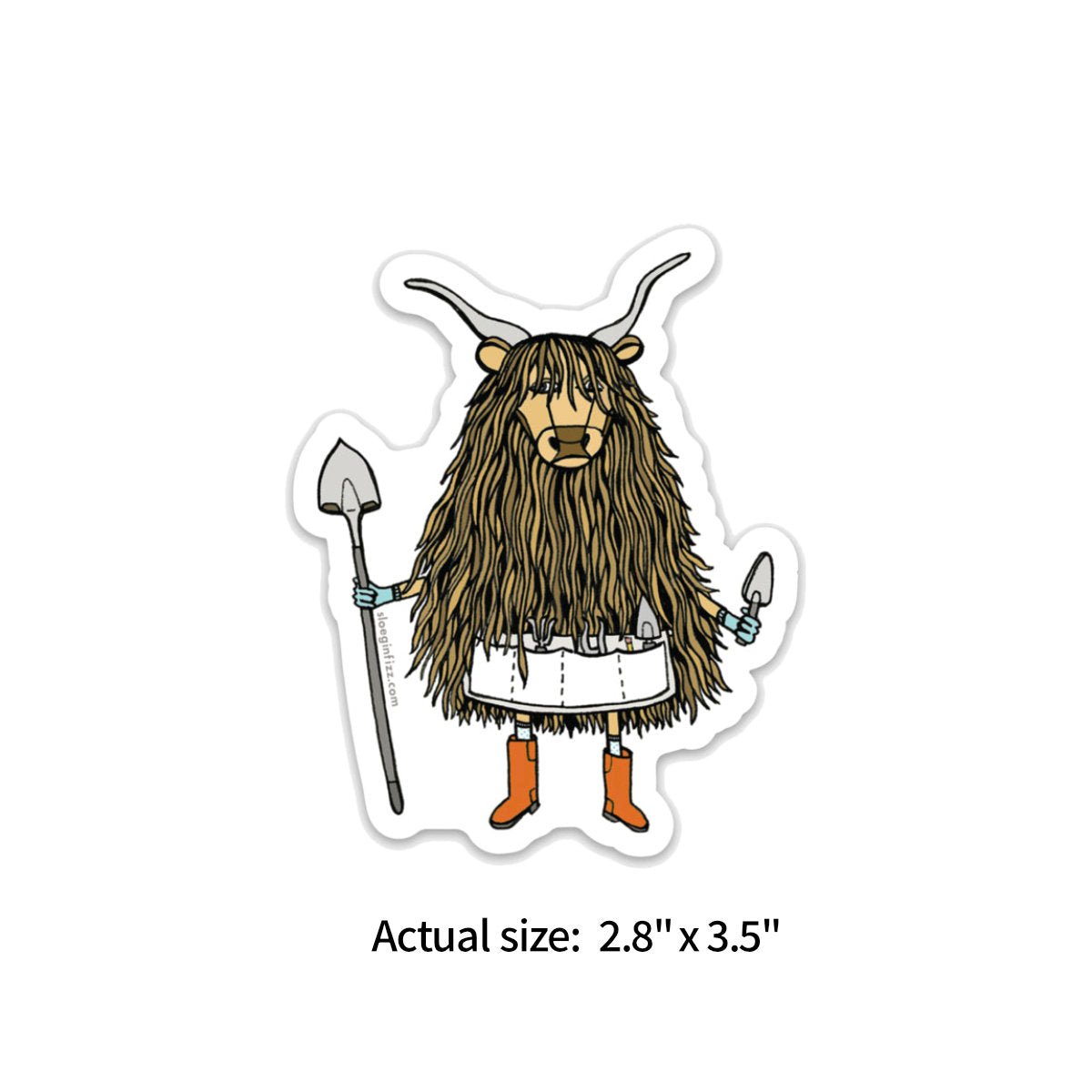 Sloe Gin Fizz Sticker - Garden Yak - Notegeist