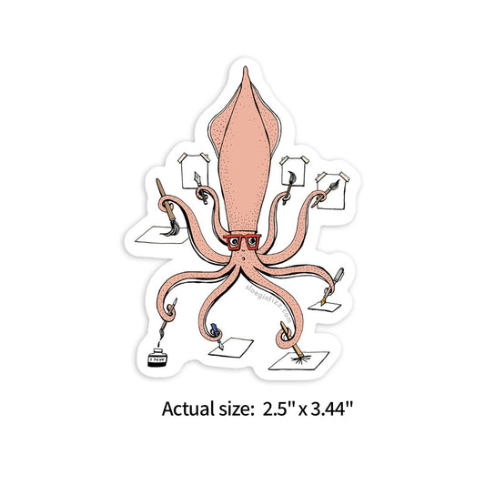 Sloe Gin Fizz Sticker - Inking Squid - Notegeist