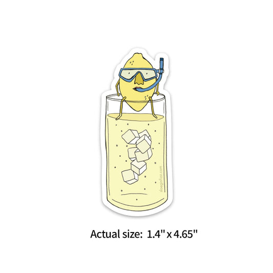Sloe Gin Fizz Sticker - Lemons Make Lemonade - Notegeist