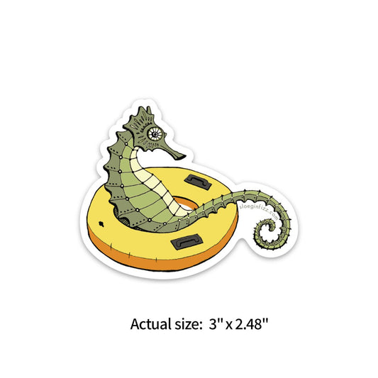 Sloe Gin Fizz Sticker - Seahorse Tubing - Notegeist