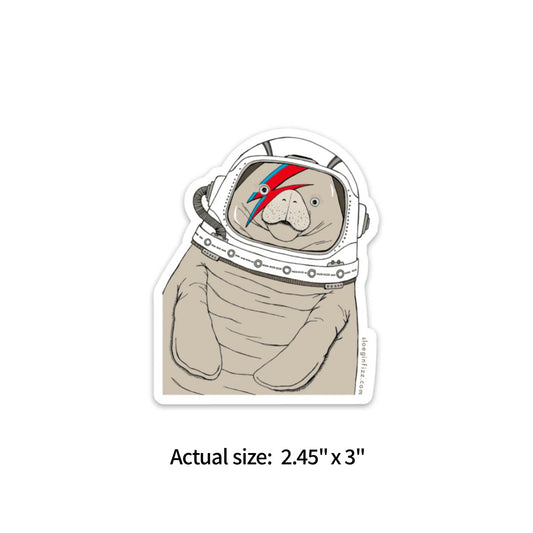 Sloe Gin Fizz Sticker - Space Manatee - Notegeist