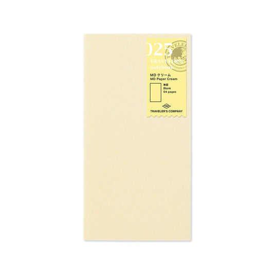 Traveler’s Company Regular Refills - 025 Blank Cream Paper - Notegeist