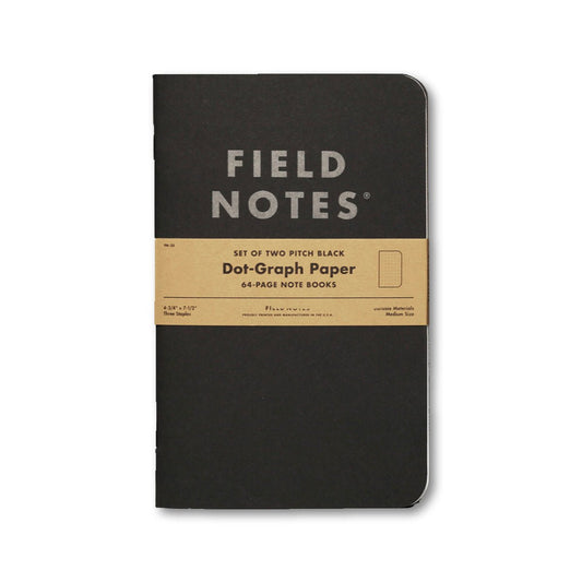 Field Notes - Pitch Black - Large Dot Grid - Notegeist