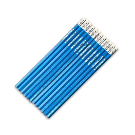 Notegeist Turquoise Pencils - Dozen Pack - Notegeist