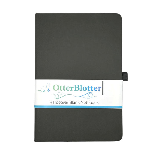 Otter Blotter - A5 Hardcover Journal - BLANK - Dark Gray - Notegeist