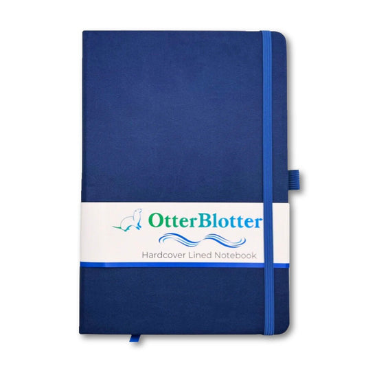 Otter Blotter - A5 Hardcover Journal - Blue - Notegeist