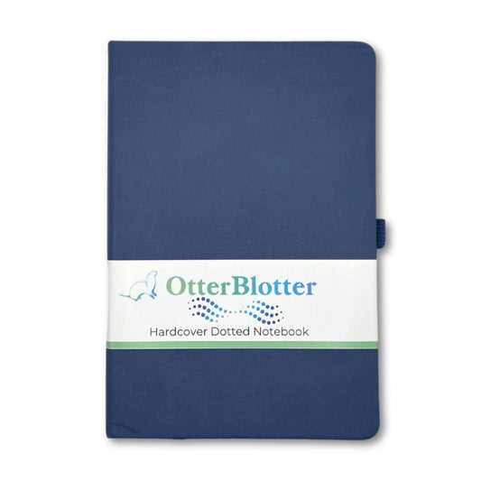 Otter Blotter - A5 Hardcover Journal - DOT GRID - Blue - Notegeist
