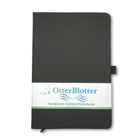 Otter Blotter - A5 Hardcover Journal - DOT GRID - Gray - Notegeist