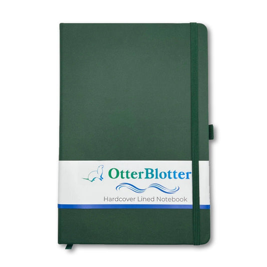 Otter Blotter - A5 Hardcover Journal - Green - Notegeist