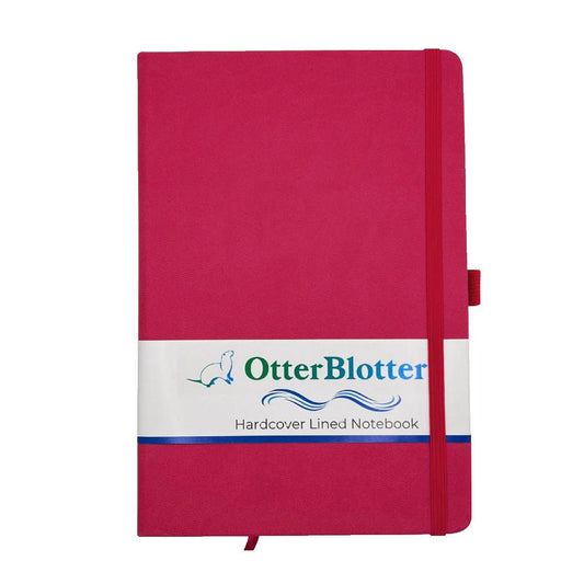 Otter Blotter - A5 Hardcover Journal - LINED - Pink - Notegeist