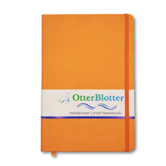 Otter Blotter - A5 Hardcover Journal - Orange - Notegeist