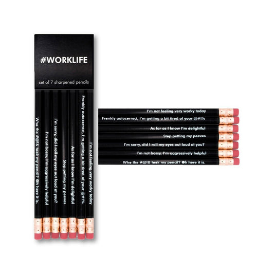 Quotable Pencil Pack - #Worklife - Notegeist