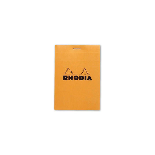 Rhodia #12 - Top-stapled A7 Notepads - Graph Orange - Notegeist