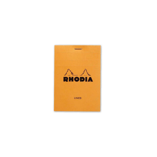 Rhodia #12 - Top-stapled A7 Notepads - Lined Orange - Notegeist