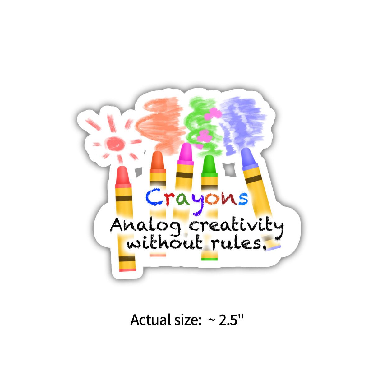 Sticker - Crayons - Notegeist
