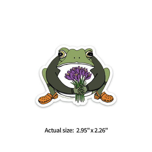 Sticker - Toad With Crocus - Notegeist