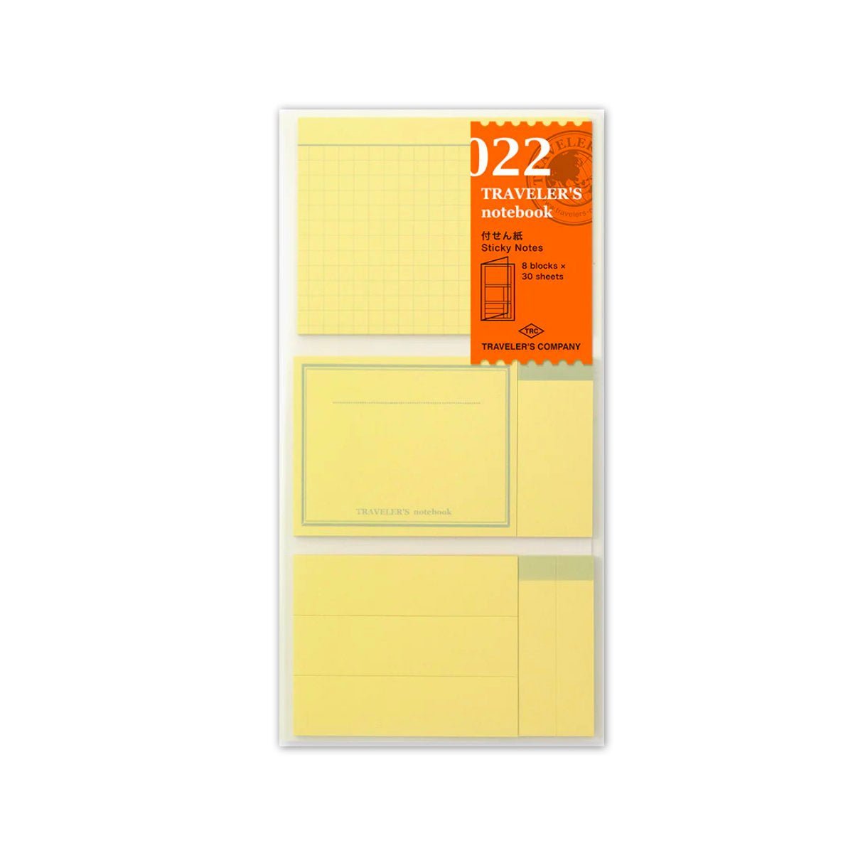 Traveler’s Company Accessories - 022 Regular Sticky Notes - Notegeist