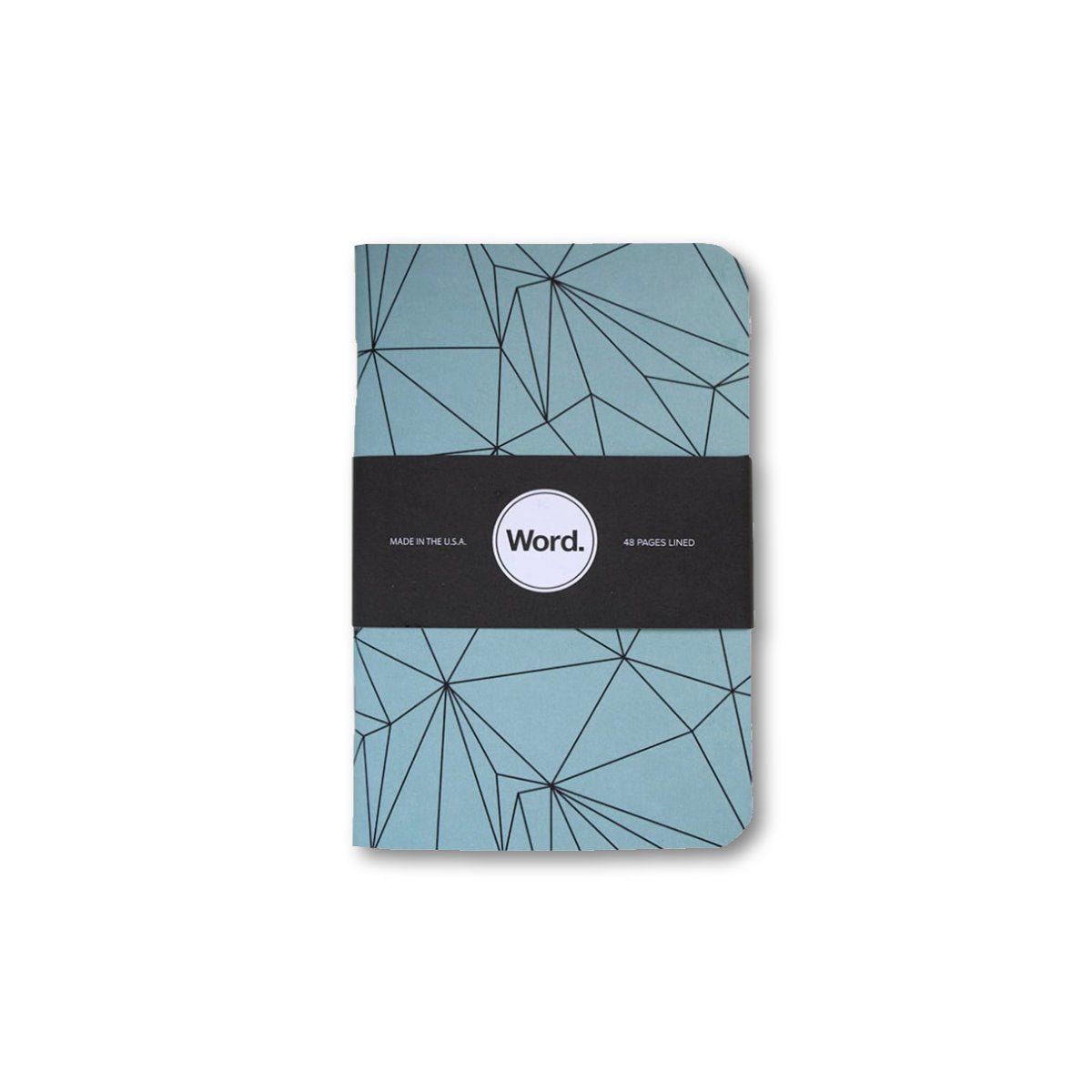 Word - Blue Polygon Pocket Notebooks - Notegeist