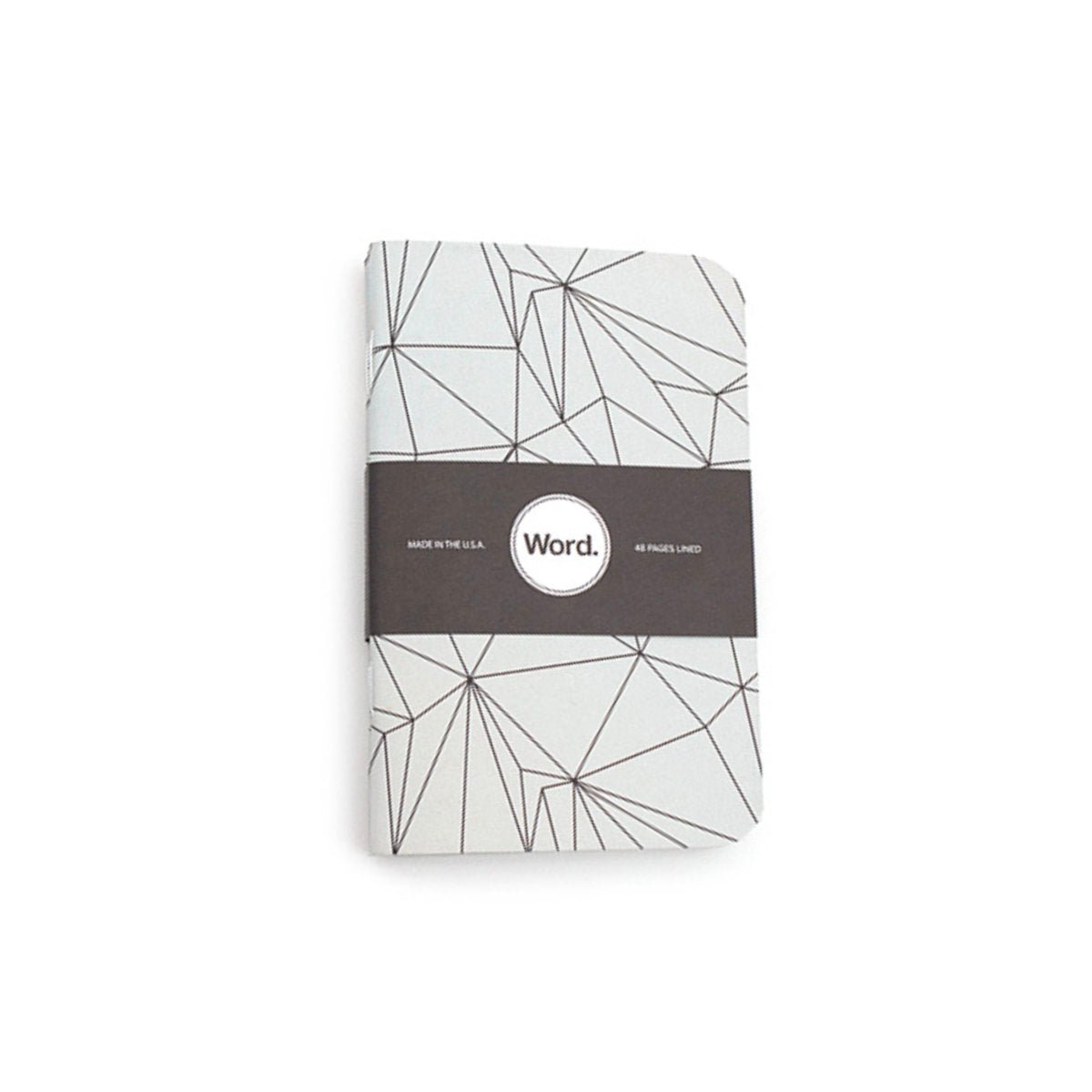 Word - Grey Polygon Pocket Notebooks - Notegeist