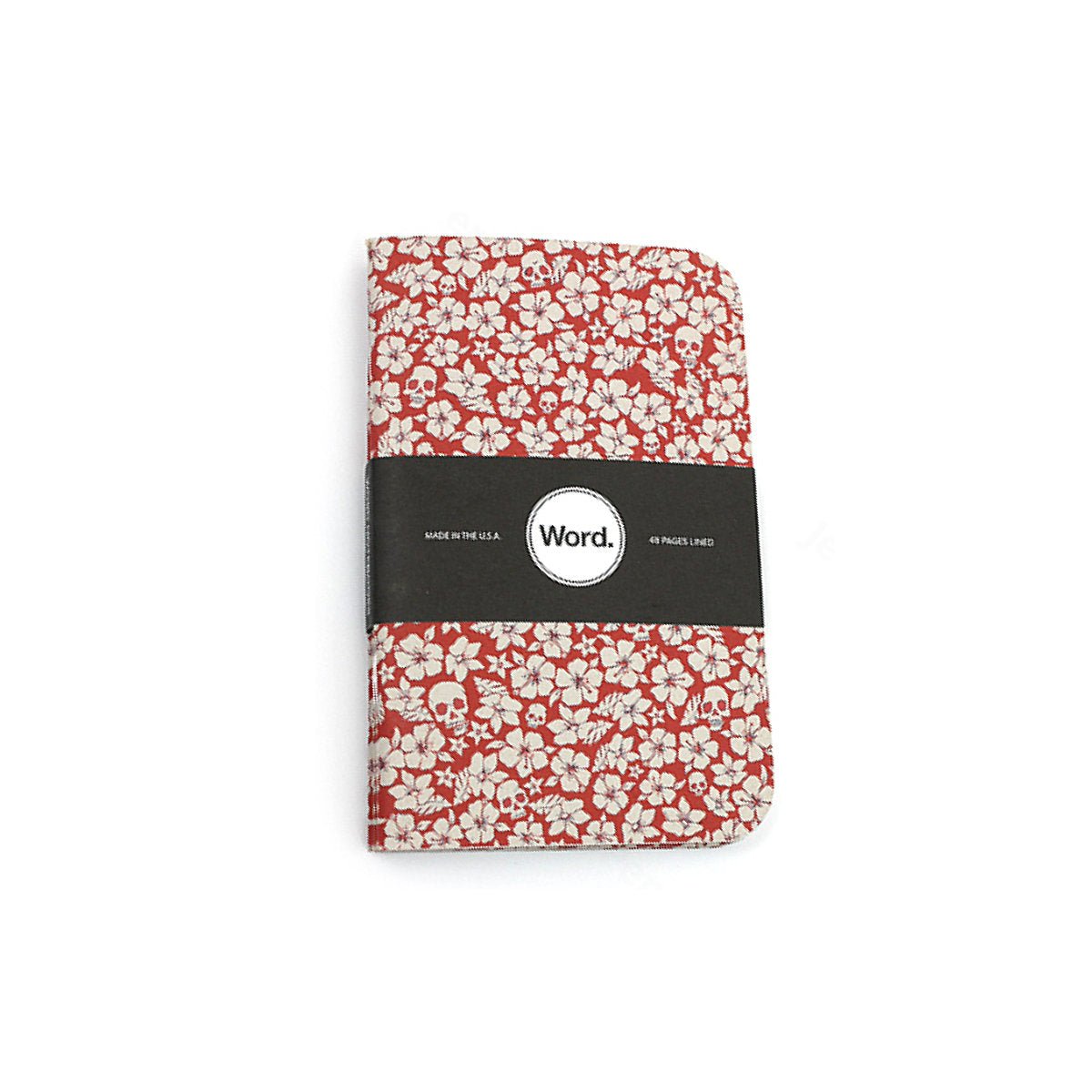 Word - Red Floral Pocket Notebooks - Notegeist